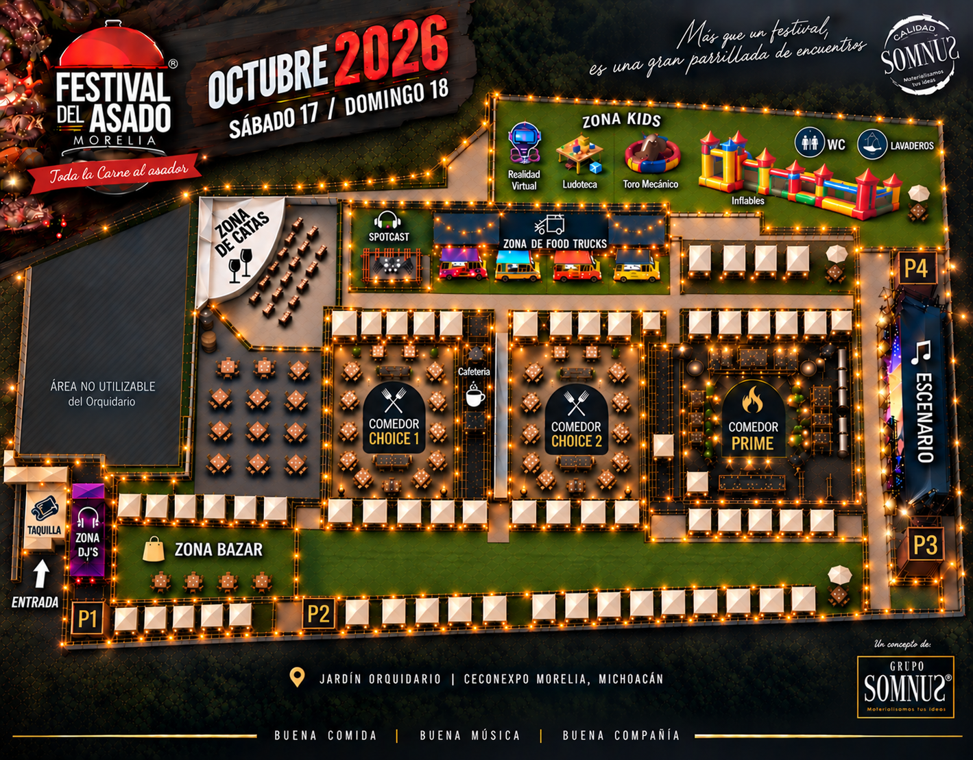 Mapa del Festival del Asado